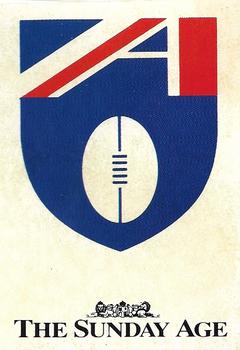 1992 Sunday Age Team Logo Stickers #NNO AFL Logo Front